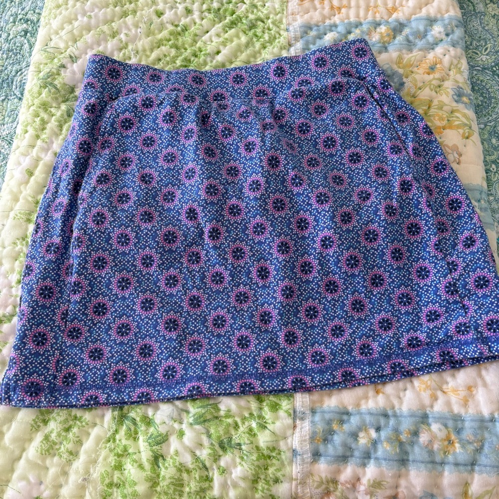 T by Talbots Floral Blue and Pink Women's Skort